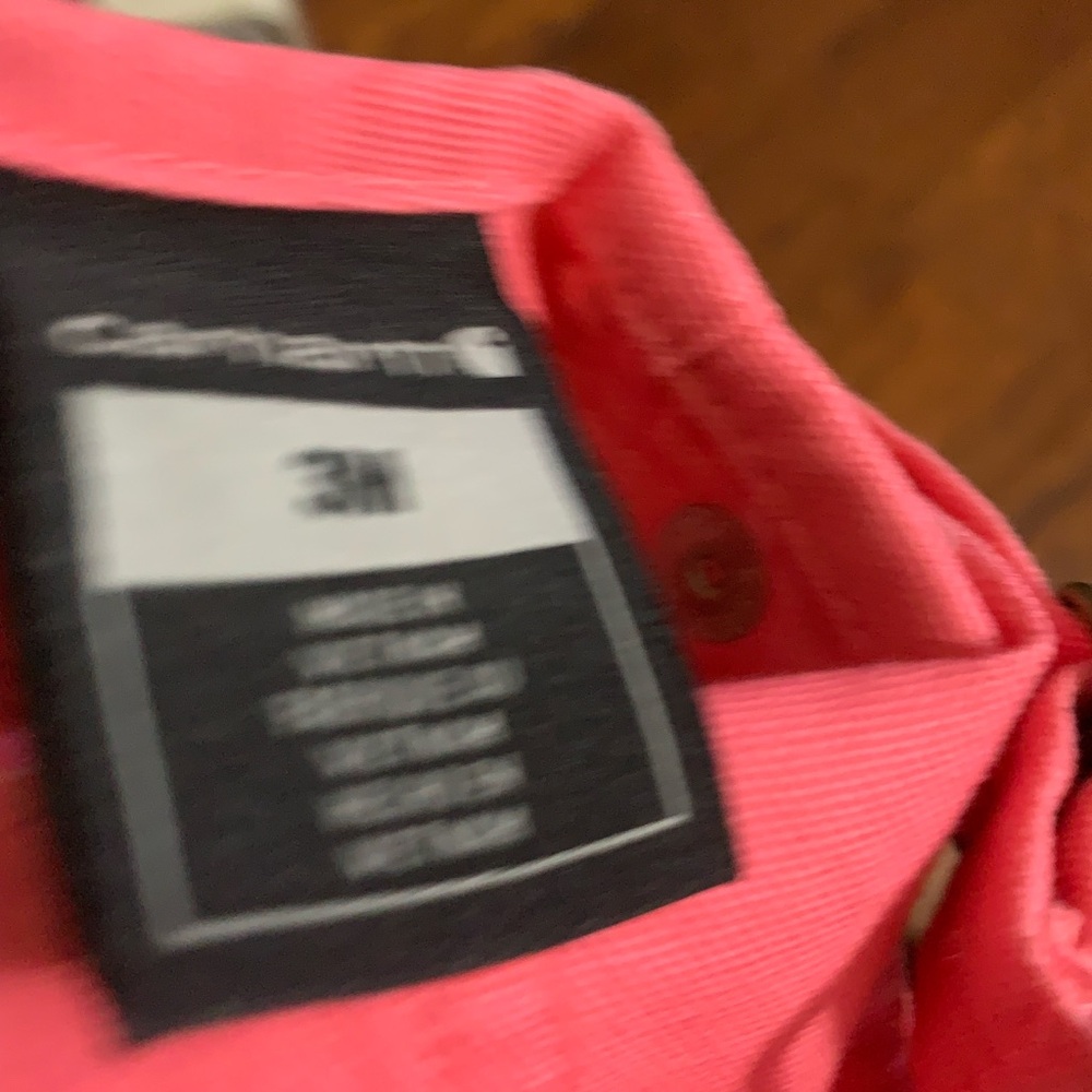 Carhartt Bright Pink Infant overalls